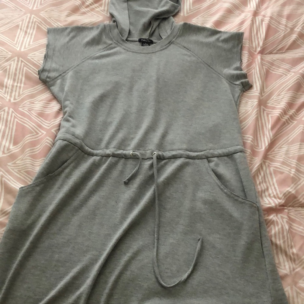 A hoodie dress